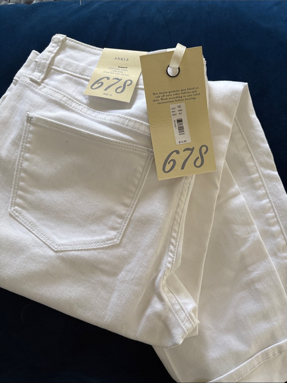 The Limited White Ankle Jeans - Clean Ankle Crop
